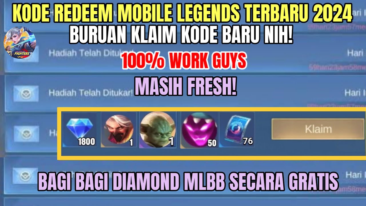 BURUAN REDEEM! 4 KODE REDEEM ML TERBARU KODE REDEEM MOBILE LEGENDS HARI ...