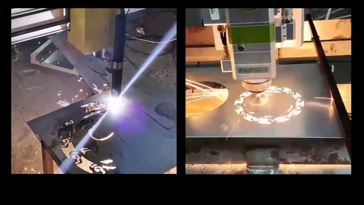 CNC Fiber laser VS CNC Plasma cutter higher speed higher precise Lower
