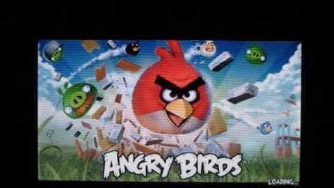 Playing Angry Birds on the 10" Viewsonic G Tablet