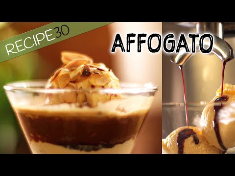 Affogato Gelato and Coffee Italian Dessert