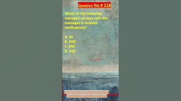 Question No. 218 | AWS Solutions Architect Associate Certification Practice Questions | #aws #shorts