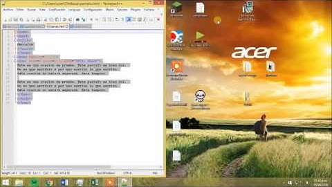 Tutorial HTML Párrafos y saltos de línea, uso de center