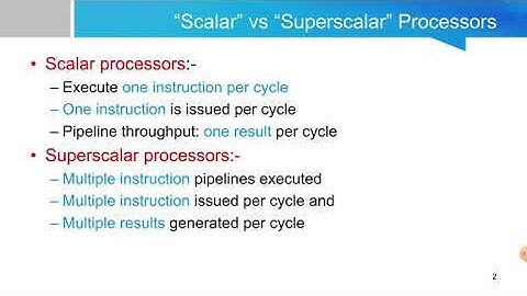 CSA_Module2_Super Scalar Architecture