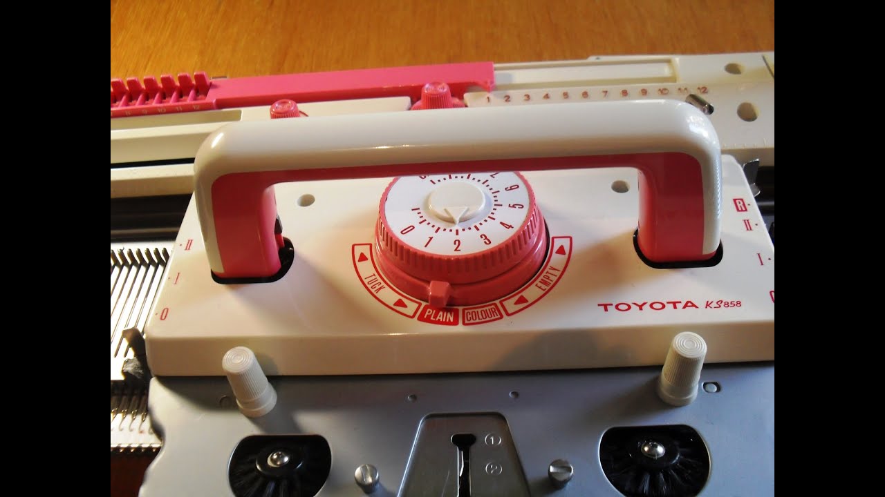 Вязание на машине TOYOTA KS 858. Смазка после длительного простоя