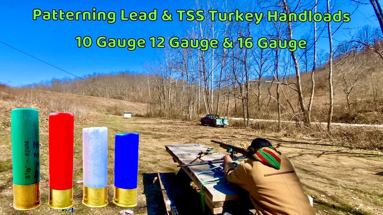 Patterning Turkey Handloads - 10, 12, 16 Gauge TSS & Lead - YouTube