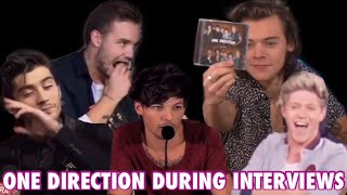 One Direction during interviews