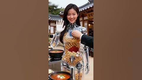 Cheonggukjang Sauce Dispenser Robot, in Service #futuristic #robot #technology #humanoid #AI