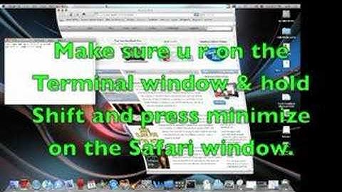 Mac Tricks (Minimizing Effect)