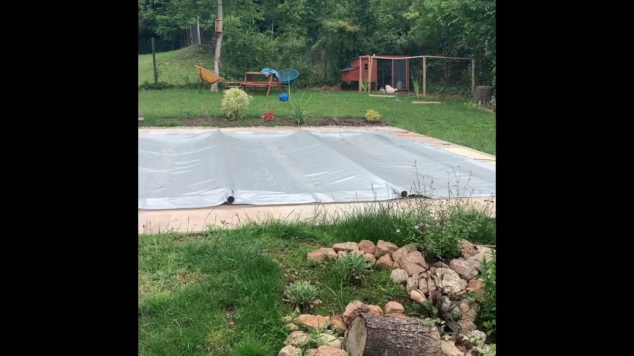 Astuce - Enrouleur motorisé bâche à barre zéro dépense