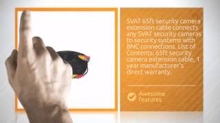 SVAT 65ft Security Camera Extension Cable - 11007 !--11007-- - http://www.shoptronics.com/
