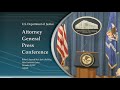 Attorney General Sessions & Acting DEA Administrator Patterson Announce