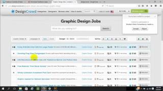 Making account and Profile completion in designcrowd.com