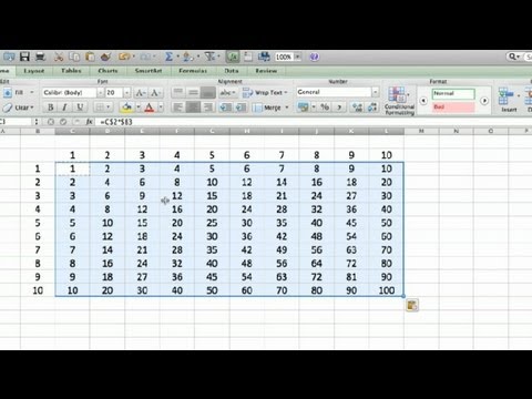 Video: How To Create A Multiplication Table In Excel