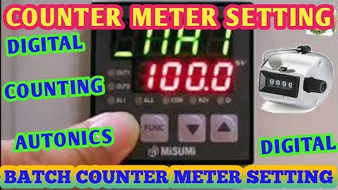 Counter meter setting|batcher counter meter|Length counter meter connection|digital  counter meter