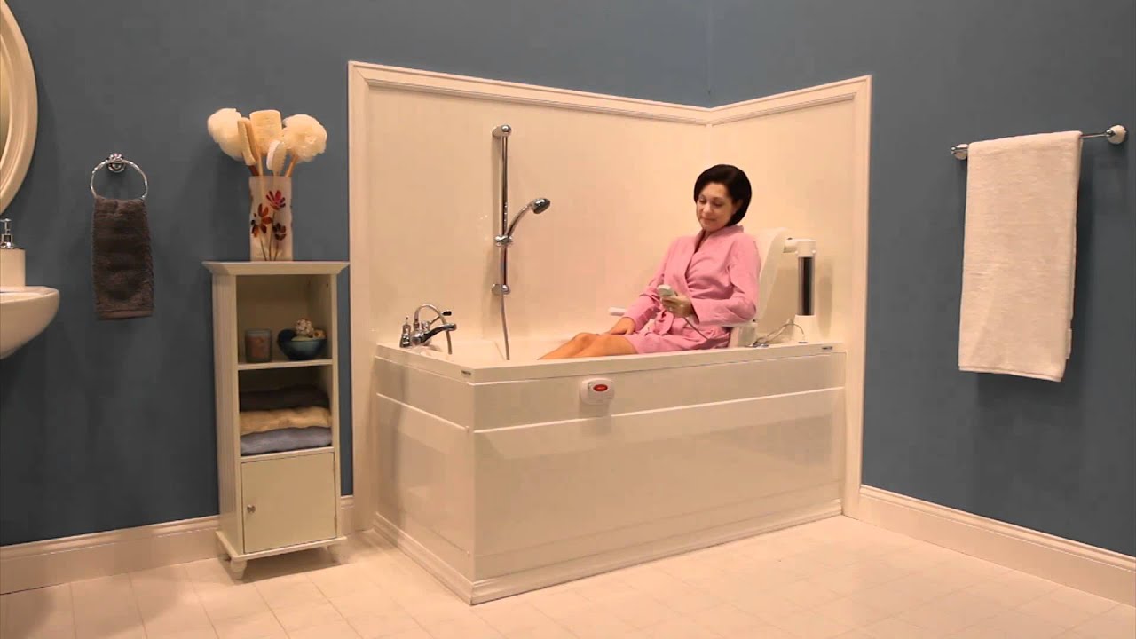 Powered Walk in Bathtub - Premier Care in Bathing - YouTube