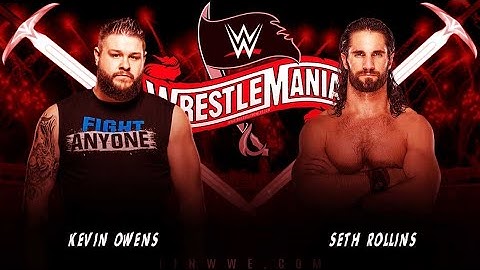 Seth Rollins Vs Kevin Owens  WrestleMania 36-WR3D