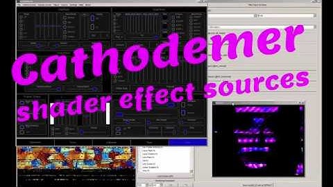 Cathodemer Video Synth -  isfEditor & shadertoy sender
