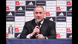 スティーブ ホーランド新監督 就任会見