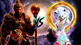 Monkey King (Sun Wukong) VS Sonic Chaos V4 (all form) in Mugen screenshot 2