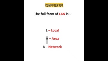 The full form of LAN is??? #computer #computerscience  #shorts #ytshorts #youtubeshorts