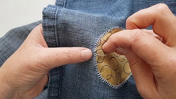 visible mending stitch tutorial