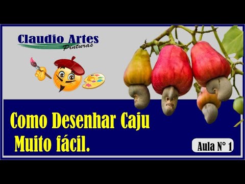 Como desenhar um caju [Passo a passo] - YouTube
