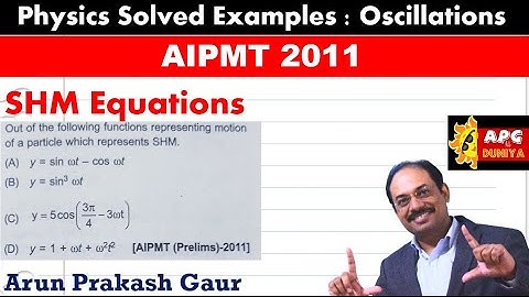 Out of the following functions representing motion of a particle which represents SHM |AIPMT 2011