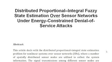 Distributed Proportional–Integral Fuzzy State Estimation Over Sensor Networks Under Energy Constrain