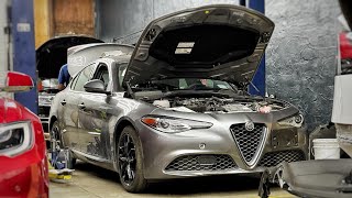 Восстановление Утопленной Alfa Romeo Giulia ЗА 20 МИНУТ