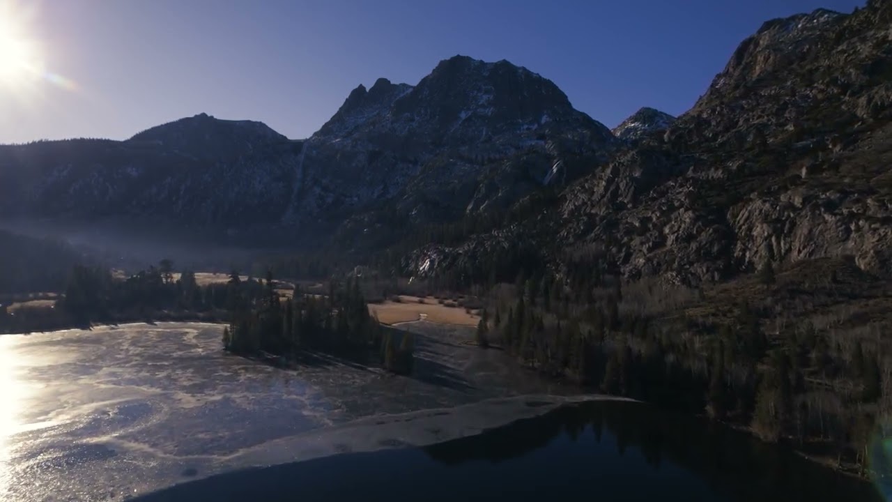 2024 Best Silver Lake 4k Drone Stock Footage.