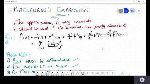 MACLAURIN EXPANSION | POWERS SERIES | CAPE PURE MATHS| UNIT 2 MODULE 2
