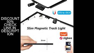 Ultra Slim 6mm Magnetic Track Light Dimmable Surface Mount Embedded Plastering Rail Modern Flood Spo