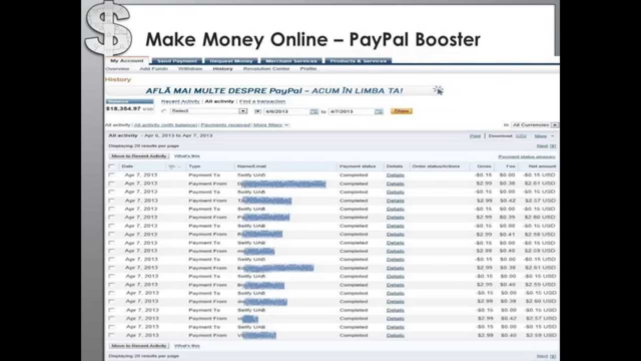 How To Make Money Online - PayPal Booster