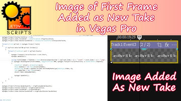 Image of the First Frame of Events Added as New Takes in Vegas Pro