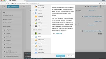 Moodle: Hochladen von Dateien