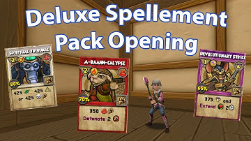 Wizard101: Opening 18 PAGES of Deluxe Spellement Packs