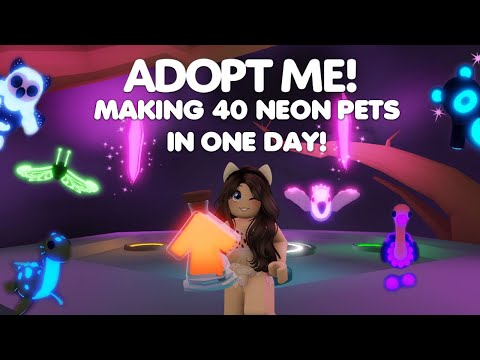 The order of age for neon pets in adopt me roblox 