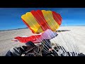 Paramotor full speed COLLAPSE and RESERVE throw!