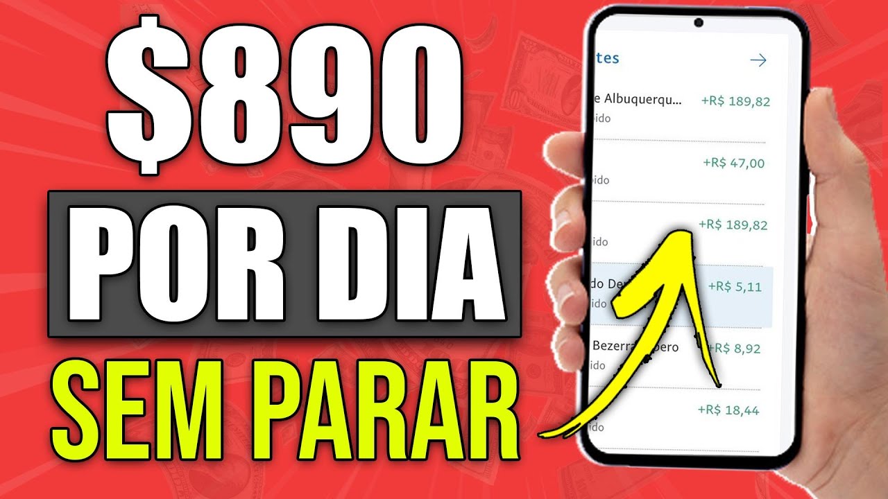 RECEBA $890 POR DIA Usando esse APP QUE GANHA DINHEIRO DE VERDADE/Como Ganhar Dinheiro na Internet.