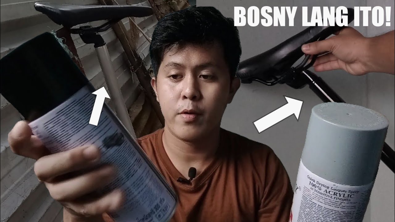 Nag Repaint ako ng Seatpost ng bike ko, Mukang bago na ulit! Bosny