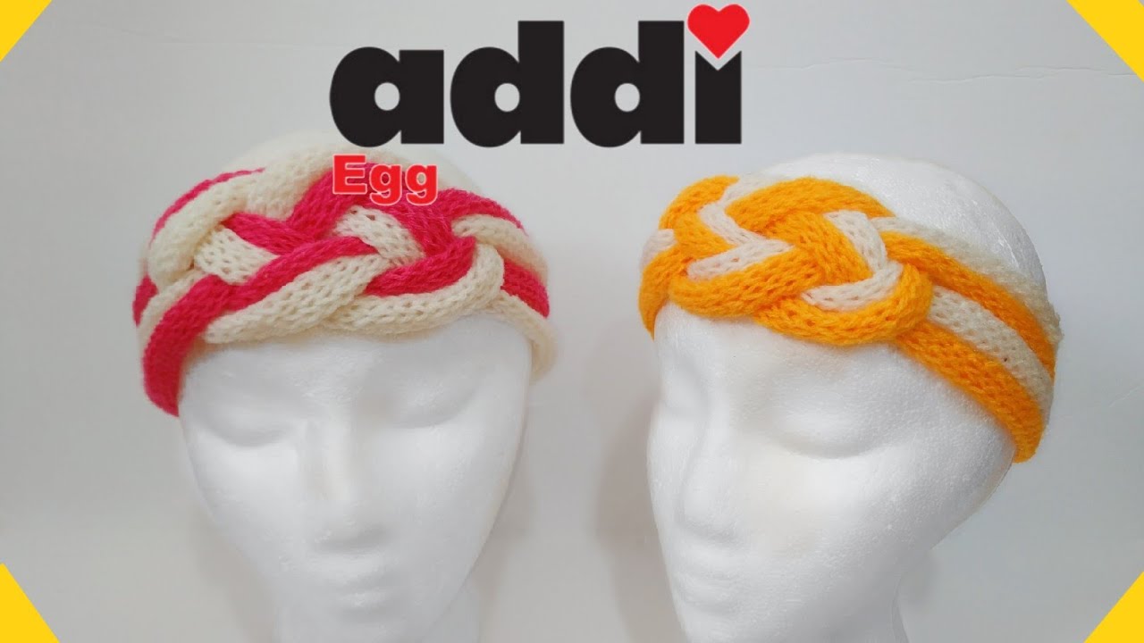 Addi Knitting Machine  AddiEgg I-cord Celtic Knot Headband 