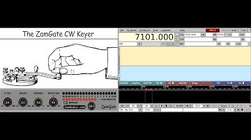 the ZamGate CW Keyer verses the FLdigi CW Keyer - a test to see which can create the better CW NOTE