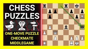 Chess Puzzles to Practice. Themes: One-move puzzle, Checkmate, Middlegame. Learn Chess