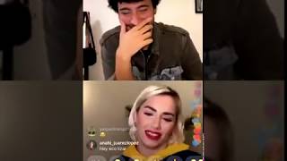 Lali habla de Peter con Lizardo - vivo de instagram (01-05-2020) Laliter