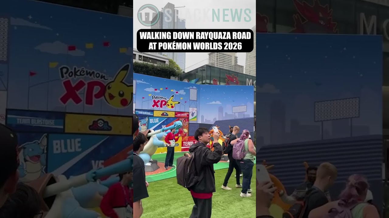 Walking down Rayquaza Road at Pokémon Worlds #pokemonworlds #pokemon #gaming