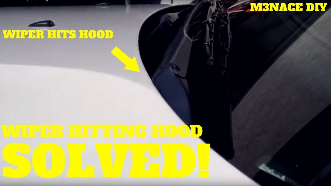 E36 Windshield Wiper Hitting Hood FIX DIY YouTube