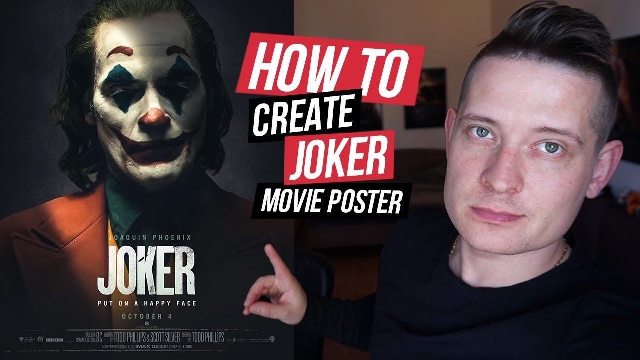 Joker Movie Poster - Photoshop Tutorial - YouTube