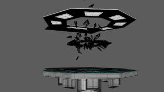 Ceiling Glass Shatter Animation 02 - Maya Bullet Physics Simulation
