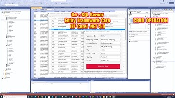 C# SQL Server: Full CRUD Operation with Entity Framework (EF) Core .NET 5.0