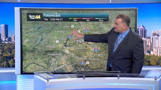 Tracking quieter and cooler conditions Thursday
